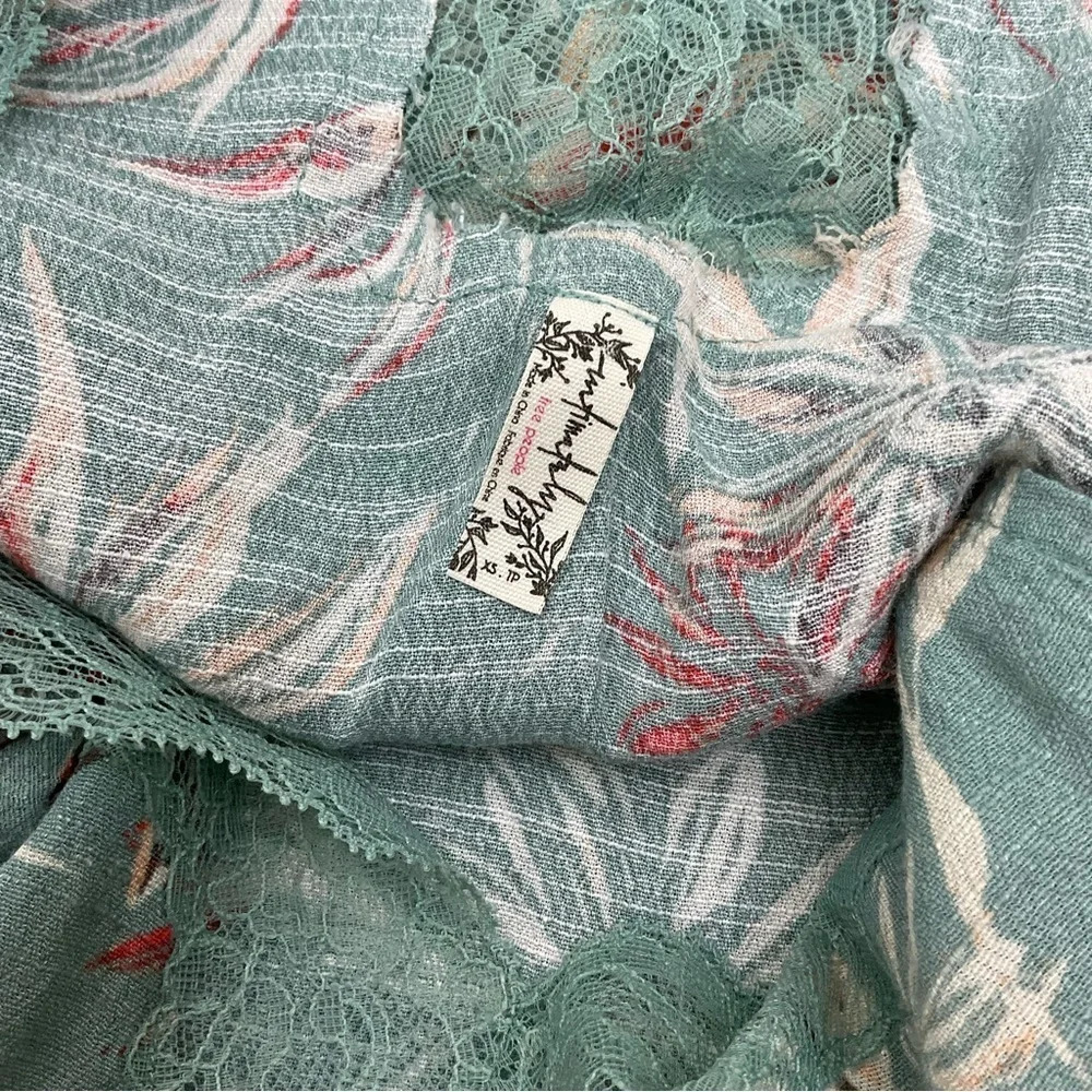 Free People Intimately Bellflower Top Seaglass Combo Size XS - Picture 4 of 7